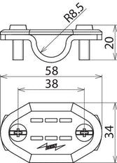 Kit Dehn Matrícula Al Cleat Rd 16 - 490116 [50 Piezas]