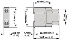 Eaton ETR4-51-W Estrella Delta Temporizador Relé 400VAC - 031885