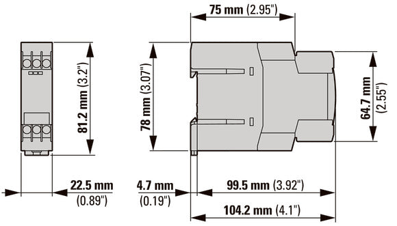 Eaton ETR4-51-W Estrella Delta Temporizador Relé 400VAC - 031885