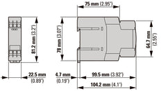 Eaton ETR4-51-W Estrella Delta Temporizador Relé 400VAC - 031885