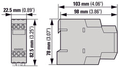 Eaton ETR4-51-W Estrella Delta Temporizador Relé 400VAC - 031885