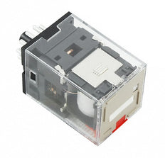 Relé Omron MKS 3PDT 24VAC 10A Con LED Y Botón De Prueba - MKSN8555R