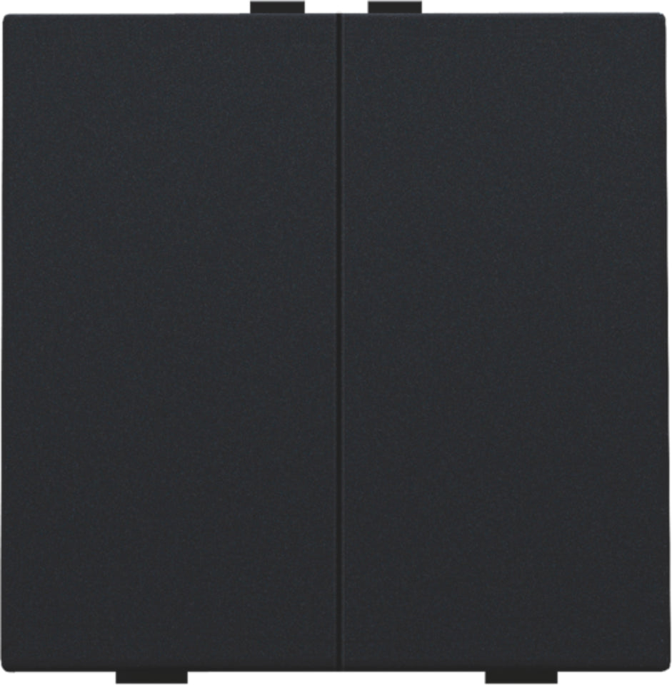 Niko Home Control Botón De Presión Doble Negro Revestido - 161-51002