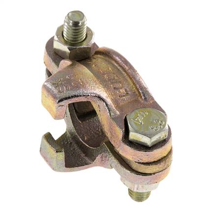 Abrazadera de manguera de hierro fundido maleable de seguridad 22-29 mm Acoplamiento de garra giratoria DIN 20039B [2 piezas]