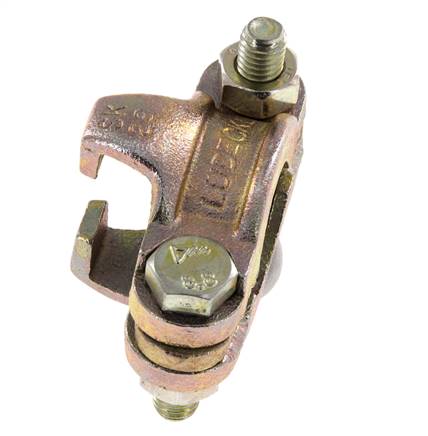 Abrazadera de manguera de hierro fundido maleable de seguridad 22-29 mm Acoplamiento de garra giratoria DIN 20039B [2 piezas]