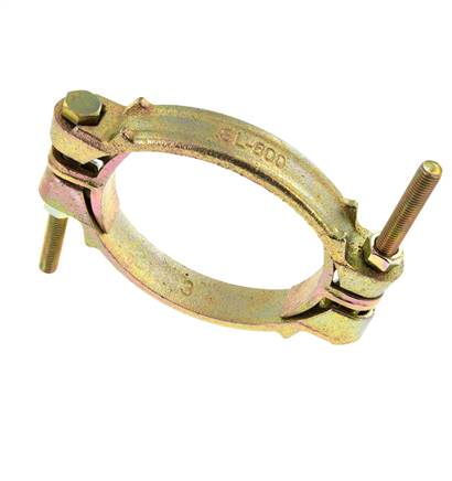 Abrazadera de manguera de fundición maleable 135-155 mm Acoplamiento de garras giratorias DIN 20039A