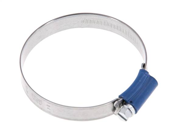 Abrazadera de manguera de 50 - 70 mm con banda de acero galvanizado de 12 mm - Aba [5 Piezas]