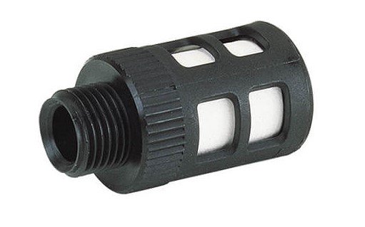 Silenciador de plástico de rosca cónica R1/8'' Pisco