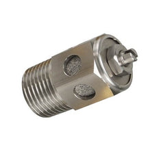 Válvula de mariposa de acero inoxidable de 1" NPT con silenciador [50 piezas]