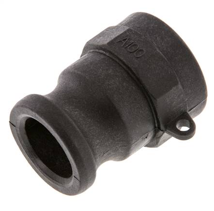 Acoplamiento de polipropileno Camlock DN 25 (1'') Rp 1'' Rosca Hembra Tipo A MIL-C-27487 [2 Piezas]