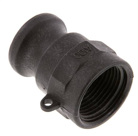 Acoplamiento de polipropileno Camlock DN 25 (1'') Rp 1'' Rosca Hembra Tipo A MIL-C-27487 [2 Piezas]