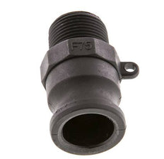 Acoplamiento de polipropileno Camlock DN 20 (3/4'') R 3/4'' Rosca Macho Tipo F MIL-C-27487 [2 Piezas]