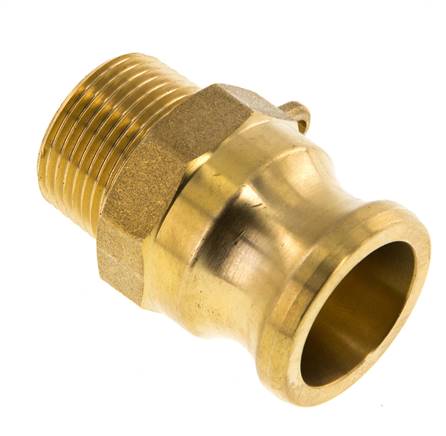 Acoplamiento de latón Camlock DN 20 (3/4'') R 3/4'' rosca macho tipo F MIL-C-27487