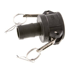 Acoplamiento de polipropileno Camlock DN 40 (1 1/2'') Pilar de manguera (32 mm) Tipo C MIL-C-27487