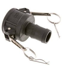 Acoplamiento de polipropileno Camlock DN 40 (1 1/2'') Pilar de manguera (32 mm) Tipo C MIL-C-27487