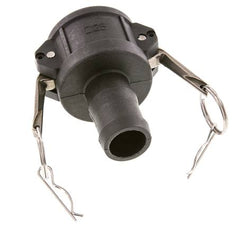 Acoplamiento de polipropileno Camlock DN 40 (1 1/2'') Pilar de manguera (32 mm) Tipo C MIL-C-27487