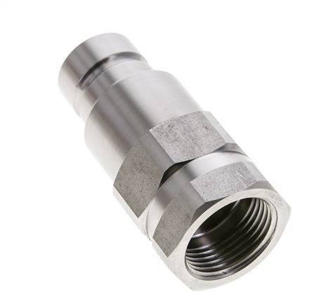 Tapón hidráulico de acero inoxidable DN 16 de cara plana G 1 pulgada rosca hembra ISO 16028 D 30mm