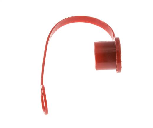 Tapa de protección contra el polvo de plástico de 16,2 mm para tapón de acoplamiento con cadena [2 piezas]