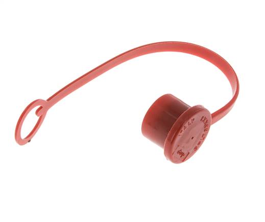 Tapa de protección contra el polvo de plástico de 16,2 mm para tapón de acoplamiento con cadena [2 piezas]