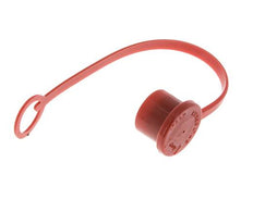 Tapa de protección contra el polvo de plástico de 16,2 mm para tapón de acoplamiento con cadena [2 piezas]