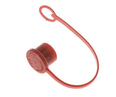 Tapa de protección contra el polvo de plástico de 16,2 mm para tapón de acoplamiento con cadena [2 piezas]