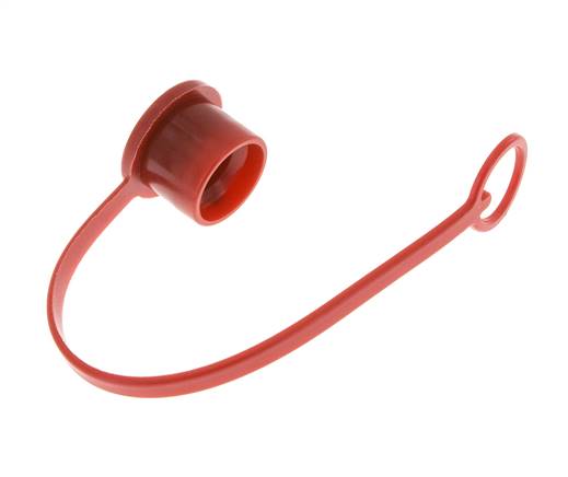 Tapa de protección contra el polvo de plástico de 16,2 mm para tapón de acoplamiento con cadena [2 piezas]