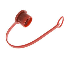 Tapa de protección contra el polvo de plástico de 16,2 mm para tapón de acoplamiento con cadena [2 piezas]