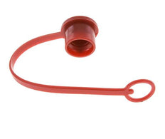 Tapa de protección contra el polvo de plástico de 16,2 mm para tapón de acoplamiento con cadena [2 piezas]