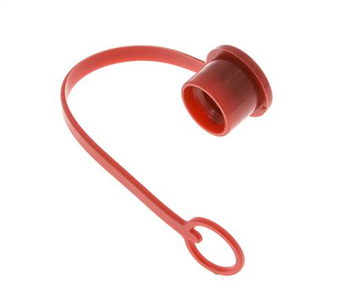 Tapa de protección contra el polvo de plástico de 16,2 mm para tapón de acoplamiento con cadena [2 piezas]