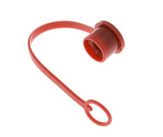 Tapa de protección contra el polvo de plástico de 16,2 mm para tapón de acoplamiento con cadena [2 piezas]