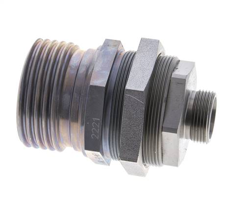 Acoplamiento hidráulico de acero Toma 18 mm L Anillo de corte ISO 14540/8434-1 D M54 x 4