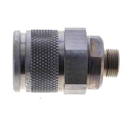 Enchufe hidráulico de acero 15 mm L Anillo de corte ISO 14540/8434-1 D M36 x 3