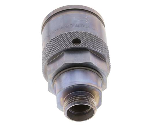 Enchufe hidráulico de acero 22 mm L Anillo de corte ISO 14540/8434-1 D M54 x 4