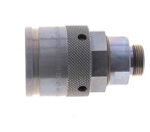 Enchufe hidráulico de acero 22 mm L Anillo de corte ISO 14540/8434-1 D M54 x 4
