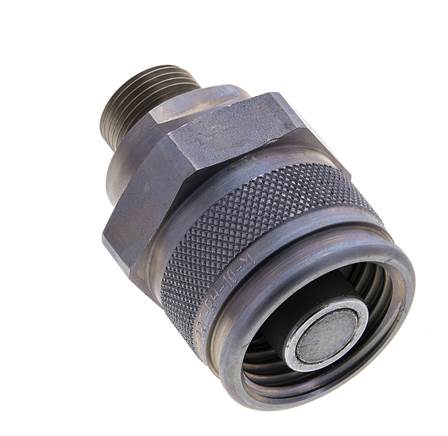 Enchufe hidráulico de acero 12 mm S Anillo de corte ISO 14540/8434-1 D M32 x 3