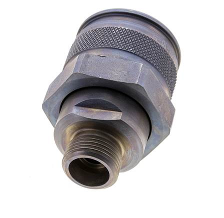 Enchufe hidráulico de acero 12 mm S Anillo de corte ISO 14540/8434-1 D M32 x 3