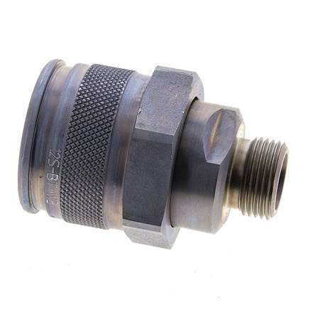 Enchufe hidráulico de acero 12 mm S Anillo de corte ISO 14540/8434-1 D M32 x 3