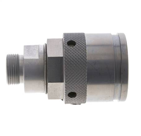 Enchufe hidráulico de acero 20 mm S Anillo de corte ISO 14540/8434-1 D M54 x 4
