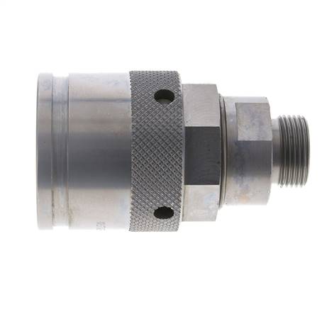 Enchufe hidráulico de acero 20 mm S Anillo de corte ISO 14540/8434-1 D M54 x 4