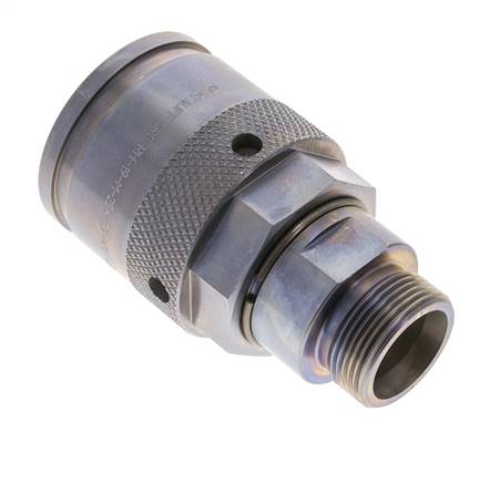 Enchufe hidráulico de acero 25 mm S Anillo de corte ISO 14540/8434-1 D M54 x 4