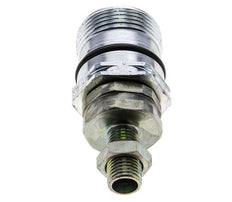Acero DN 12.5 Acoplamiento hidráulico Enchufe 8 mm L Anillo de compresión Mampara ISO 14541/8434-1 D M36 x 2