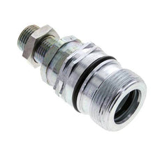 Acero DN 12.5 Acoplamiento hidráulico Enchufe 12 mm L Anillo de compresión Mampara ISO 14541/8434-1 D M36 x 2