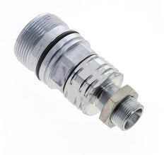 Acero DN 20 Acoplamiento hidráulico Enchufe 15 mm L Anillo de compresión Mampara ISO 14541/8434-1 D M42 x 2