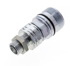 Acero DN 20 Acoplamiento hidráulico Enchufe 15 mm L Anillo de compresión Mampara ISO 14541/8434-1 D M42 x 2