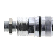 Acero DN 20 Acoplamiento hidráulico Enchufe 15 mm L Anillo de compresión Mampara ISO 14541/8434-1 D M42 x 2