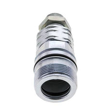 Acero DN 20 Acoplamiento hidráulico Enchufe 15 mm L Anillo de compresión Mampara ISO 14541/8434-1 D M42 x 2