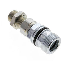 Acero DN 10 Acoplamiento hidráulico Enchufe 10 mm S Anillo de compresión Mampara ISO 14541/8434-1 D M28 x 2