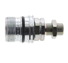 Acero DN 12.5 Acoplamiento hidráulico Enchufe 10 mm S Anillo de compresión Mampara ISO 14541/8434-1 D M36 x 2