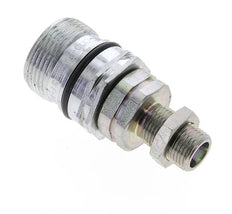 Acero DN 12.5 Acoplamiento hidráulico Enchufe 10 mm S Anillo de compresión Mampara ISO 14541/8434-1 D M36 x 2