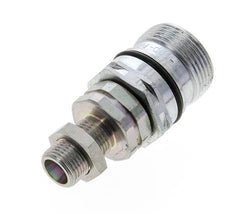 Acero DN 12.5 Acoplamiento hidráulico Enchufe 10 mm S Anillo de compresión Mampara ISO 14541/8434-1 D M36 x 2